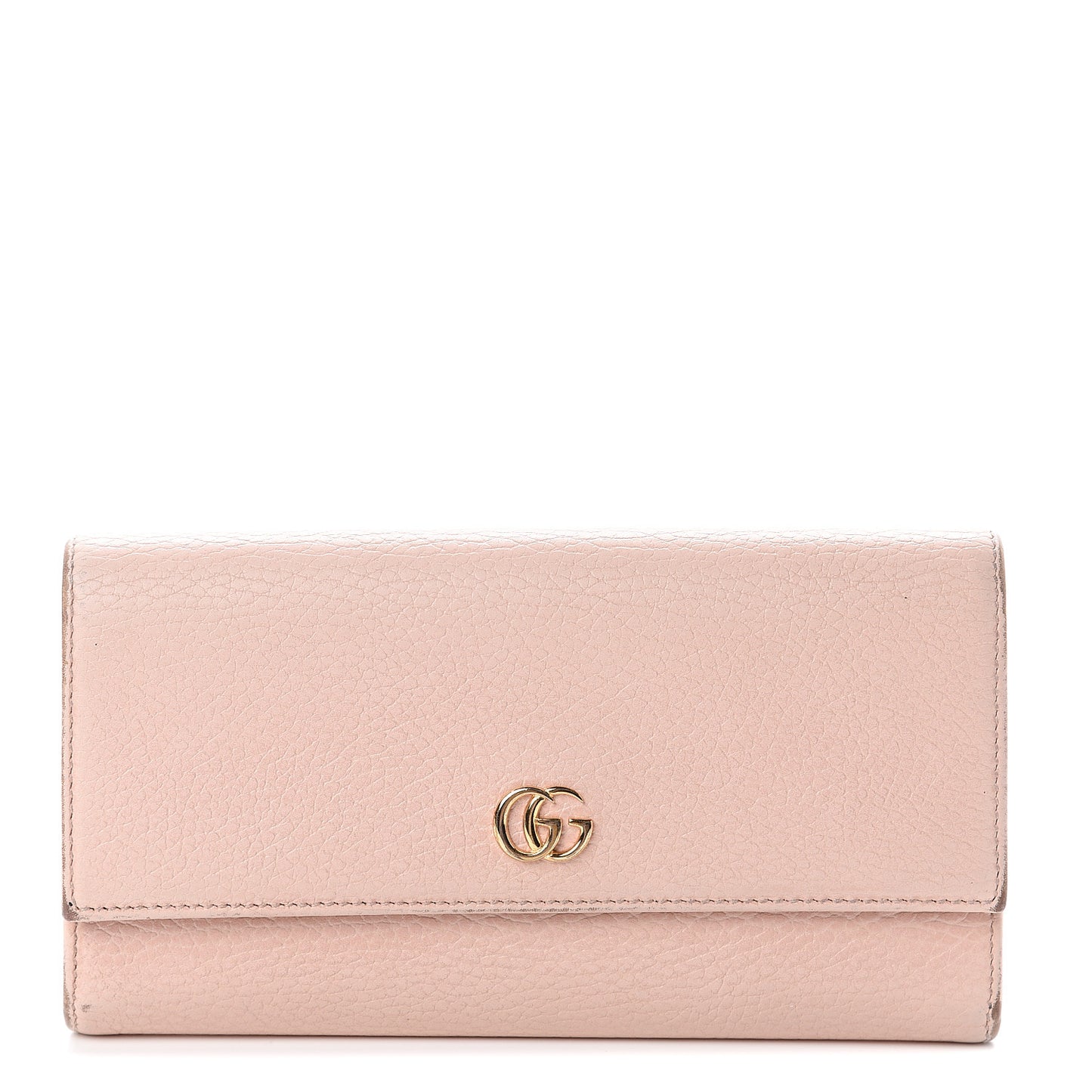 Dollar Calfskin GG Marmont Continental Wallet Perfect Pink