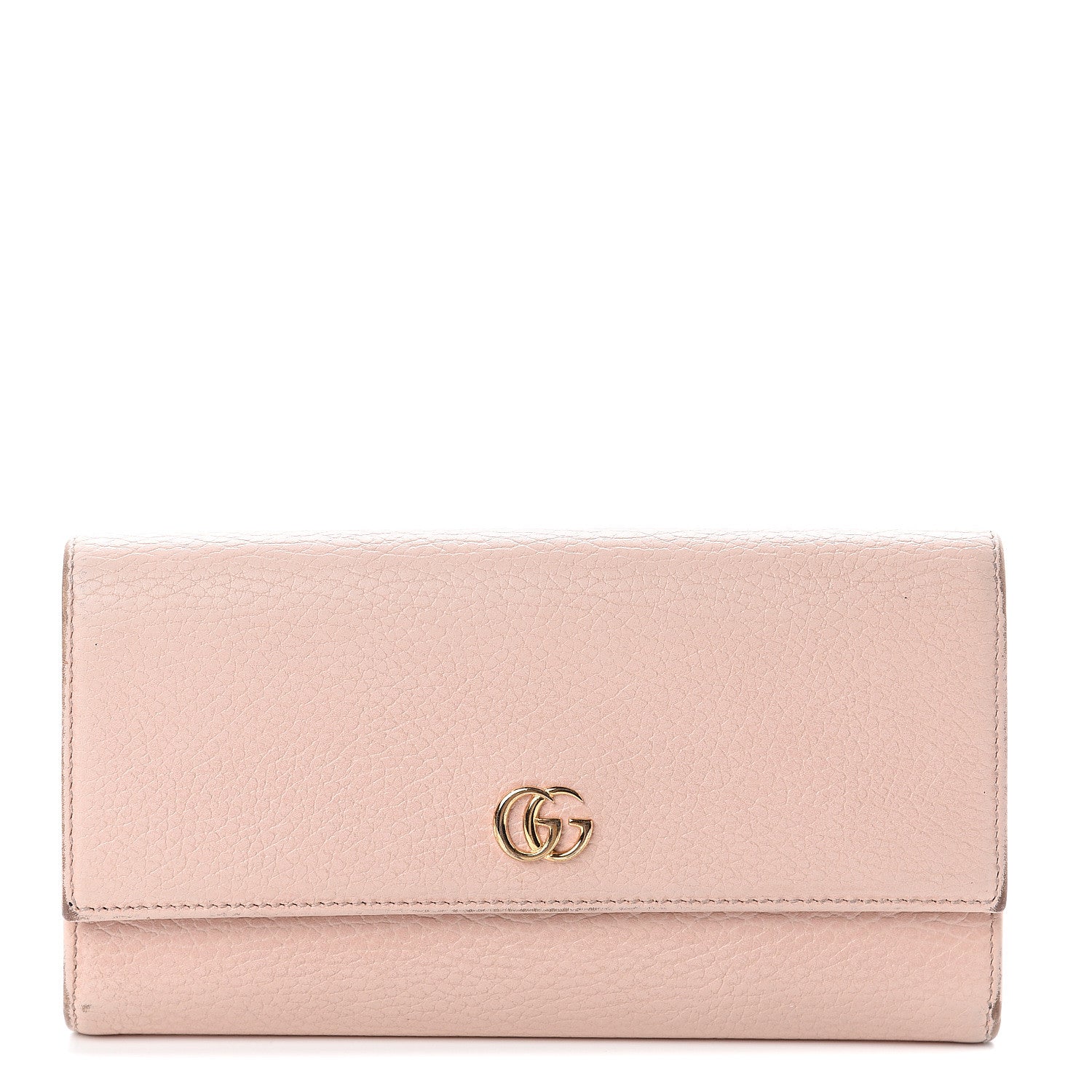 Gucci Dollar Calfskin GG Marmont Continental Wallet Perfect Pink 1 of 5