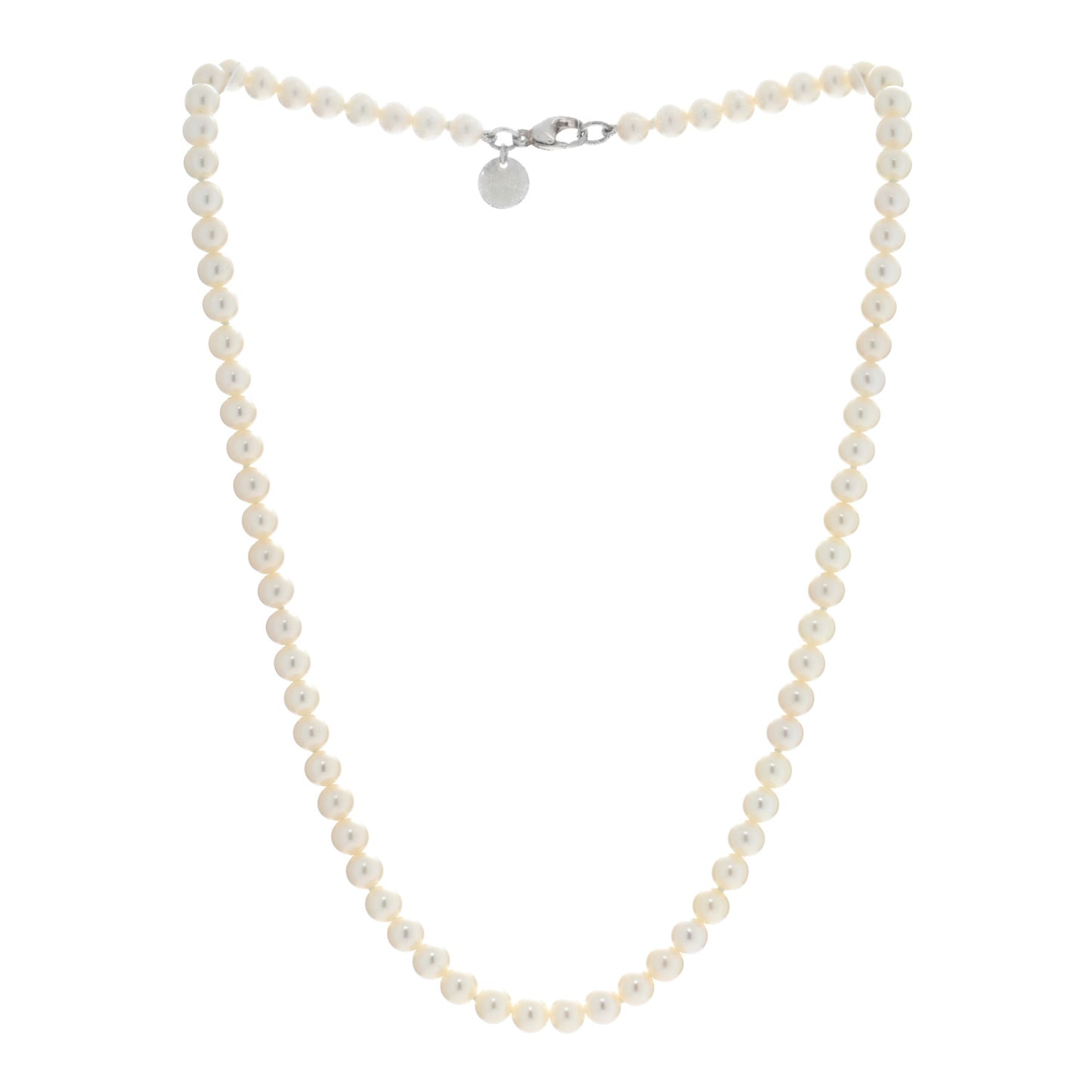 Sterling Silver Freshwater Pearl 5-6mm Ziegfeld Necklace