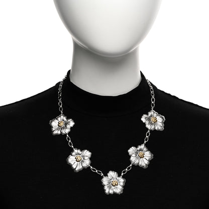 Buccellati Sterling Silver Vermeil Blossom Necklace 2 of 4