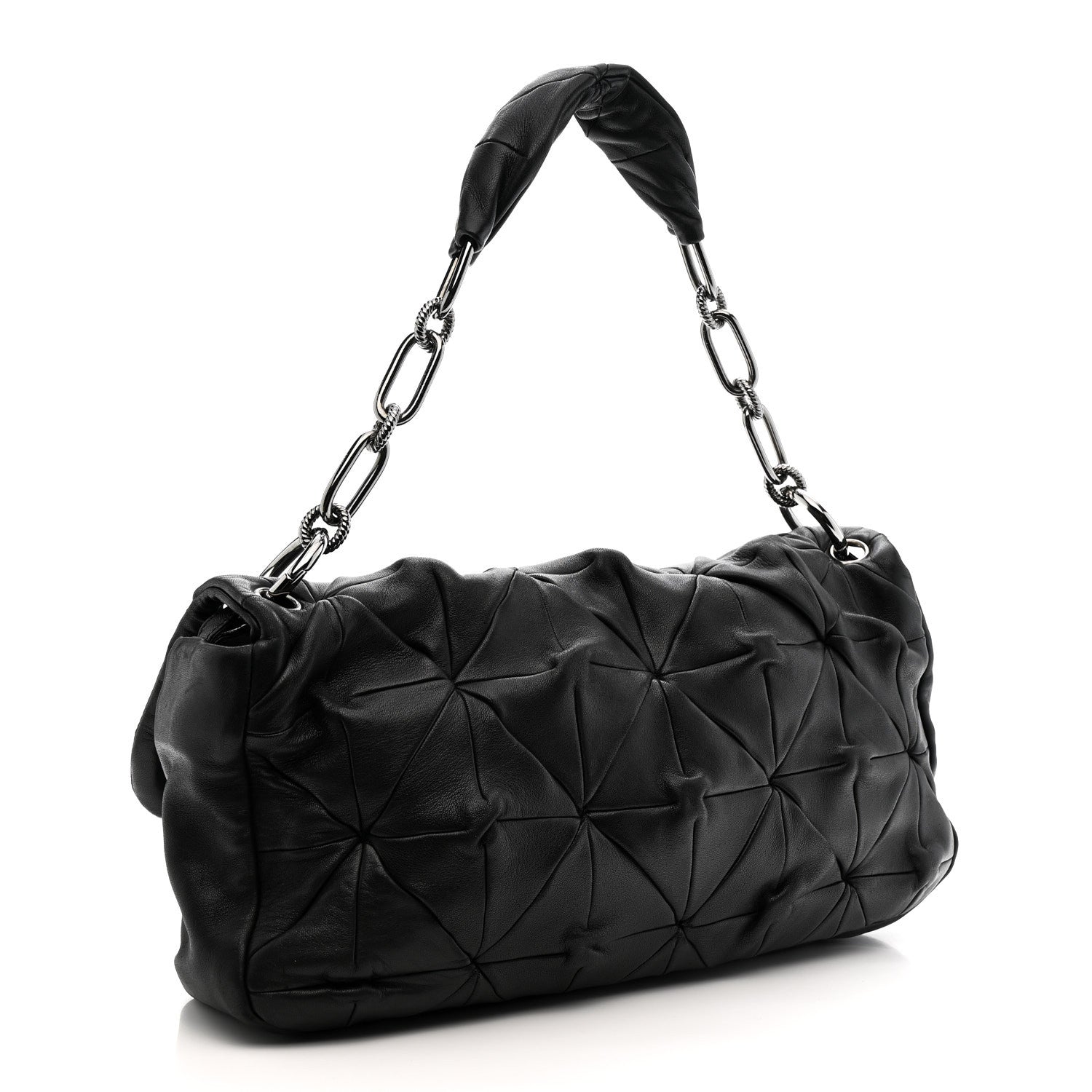 Chanel Lambskin Quilted Soft Squares Origami Flap Black 3 of 12
