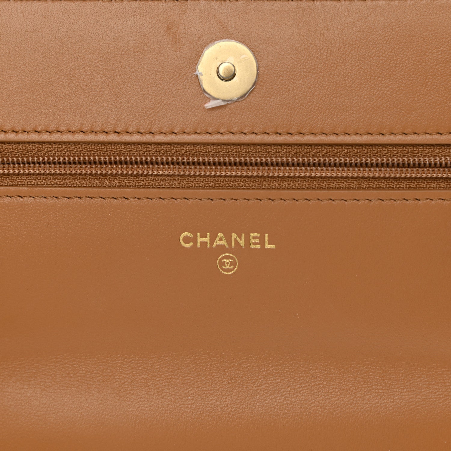 Chanel Lambskin Quilted Chanel 19 Wallet On Chain WOC Brown 6 of 11