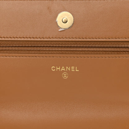 Chanel Lambskin Quilted Chanel 19 Wallet On Chain WOC Brown 6 of 11