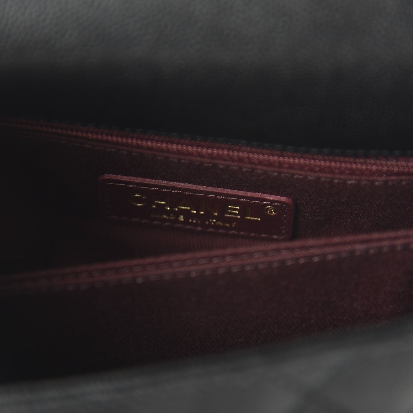 Caviar Quilted Mini Coco Handle Flap Black