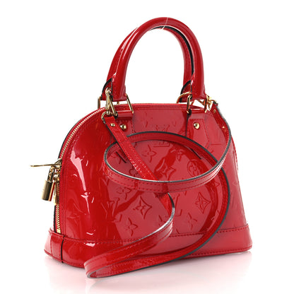 Louis Vuitton Vernis Alma BB Cherry 3 of 11