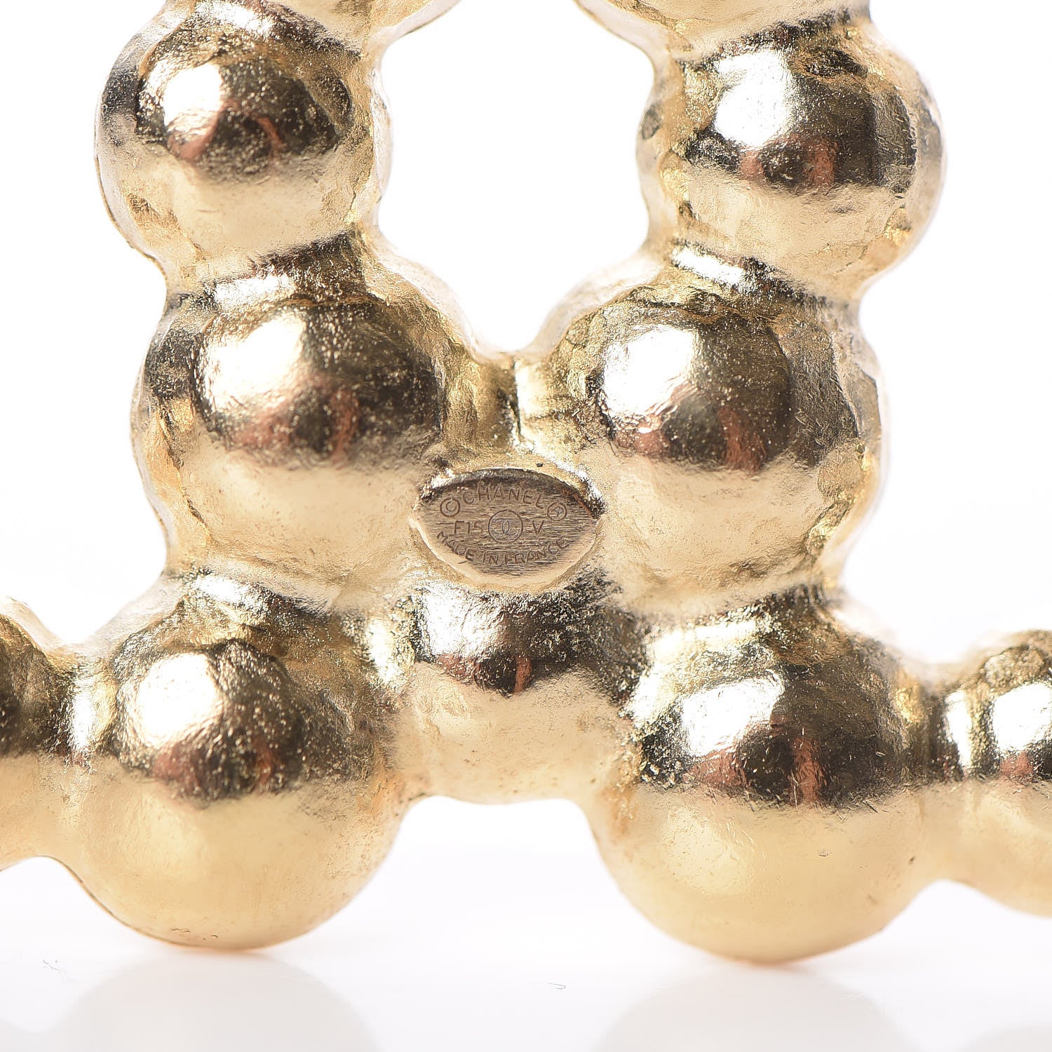 Chanel Pearl CC Brooch Light Gold 4 of 5