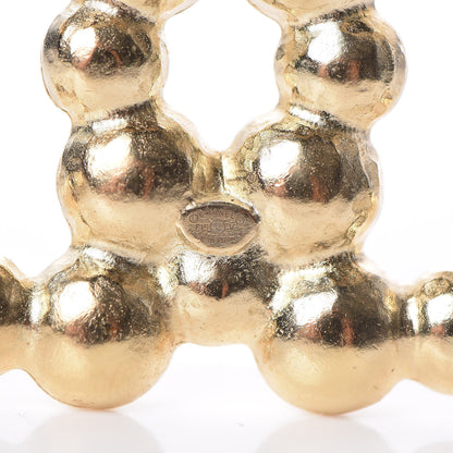 Chanel Pearl CC Brooch Light Gold 4 of 5