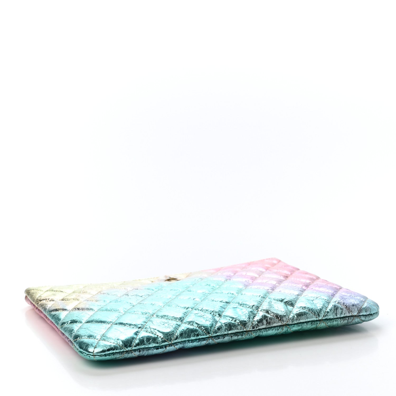 Chanel Metallic Goatskin Quilted Medium 2.55 Reissue Cosmetic Case Multicolor 3 of 4