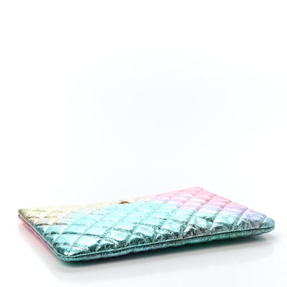 Chanel Metallic Goatskin Quilted Medium 2.55 Reissue Cosmetic Case Multicolor 3 of 4