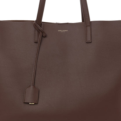 Saint Laurent Calfskin Large Shopping Tote Old Brandy 7 of 12