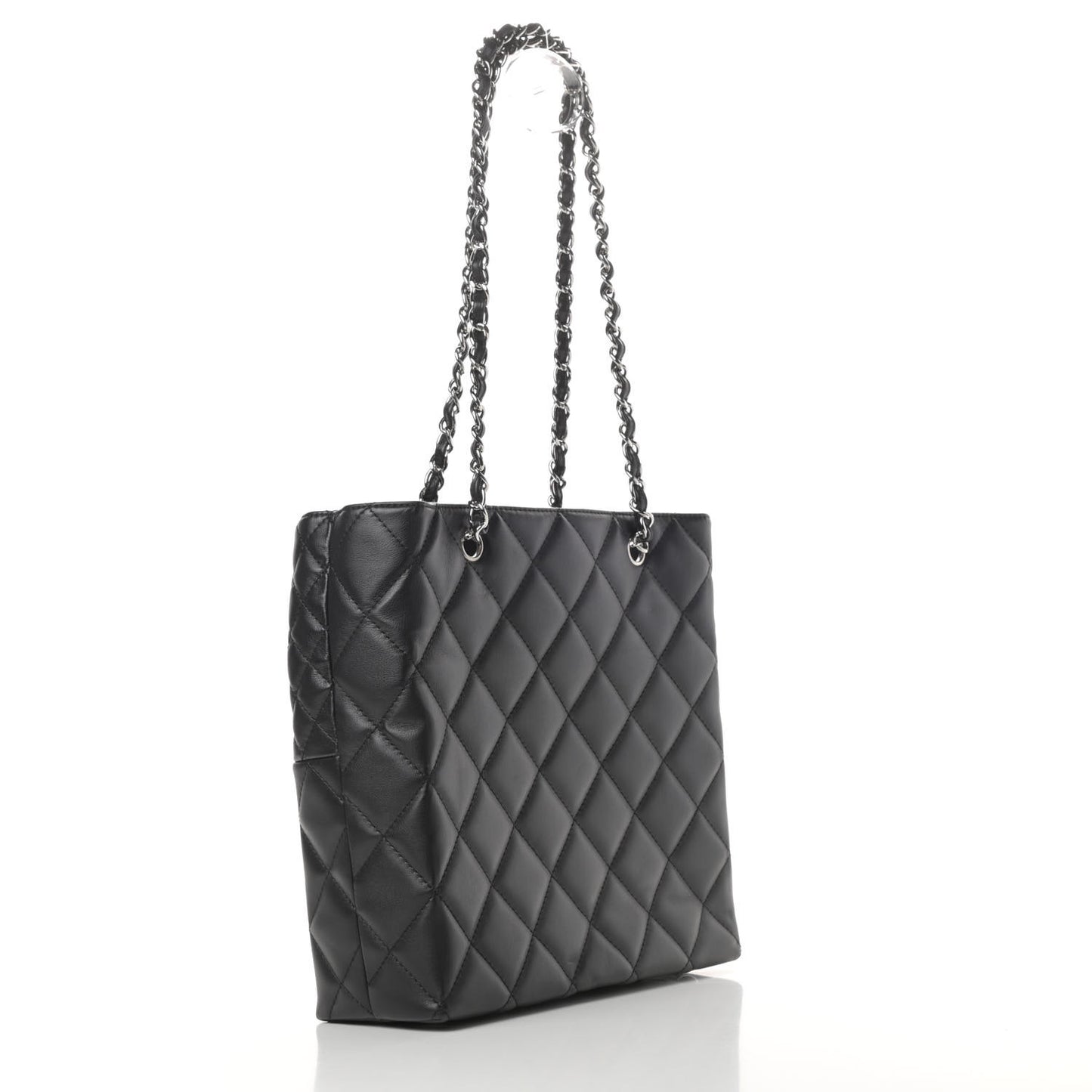 Calfskin Quilted In The Business North South Tote Black