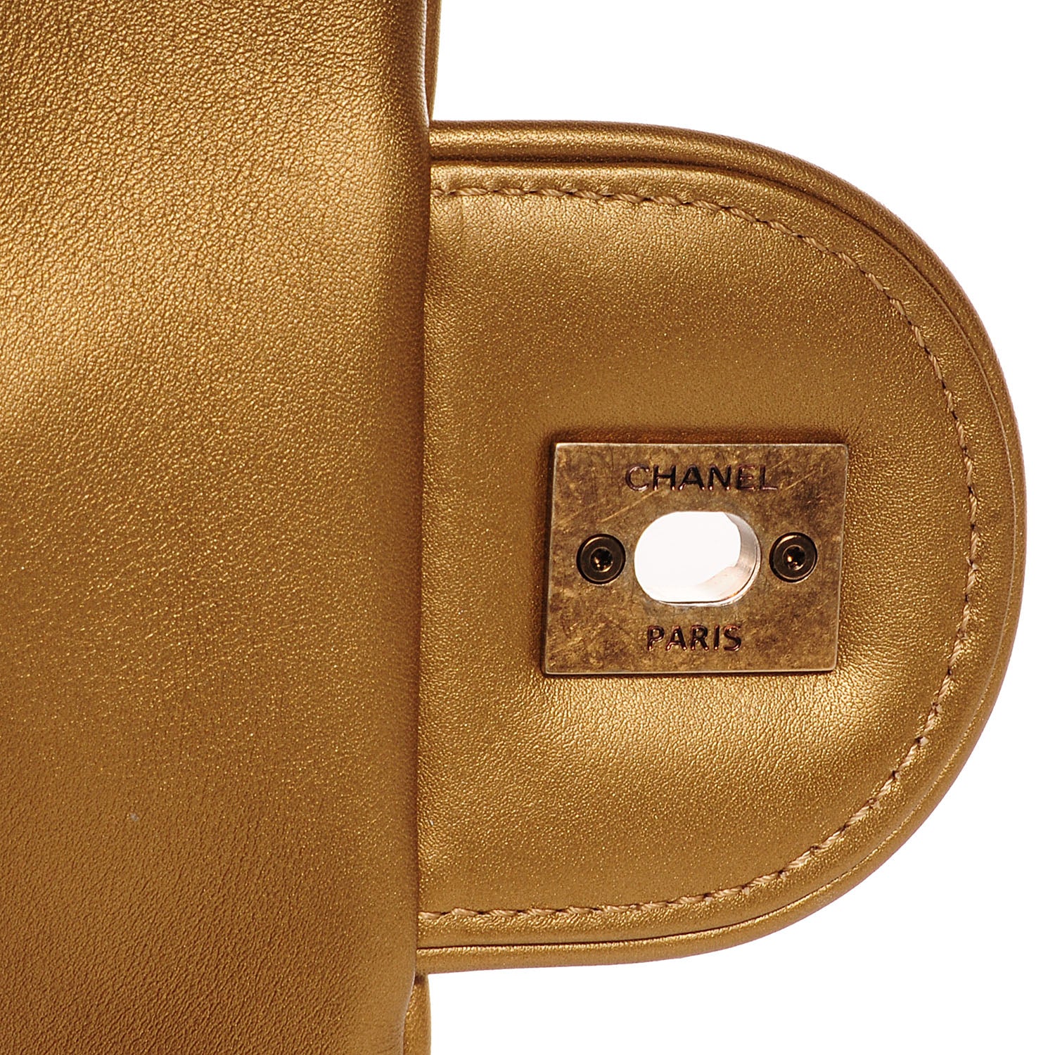 Chanel Python Shiva Flap Dark Gold 6 of 9
