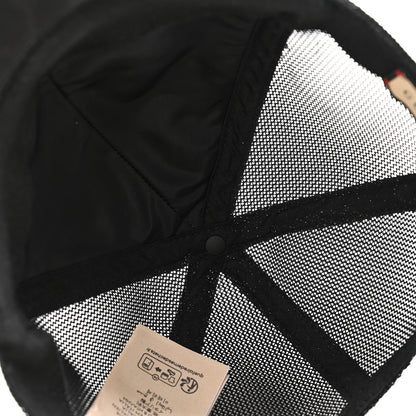 Gucci Calfskin Mesh GG Tennis Embossed Baseball Hat L Black 7 of 10
