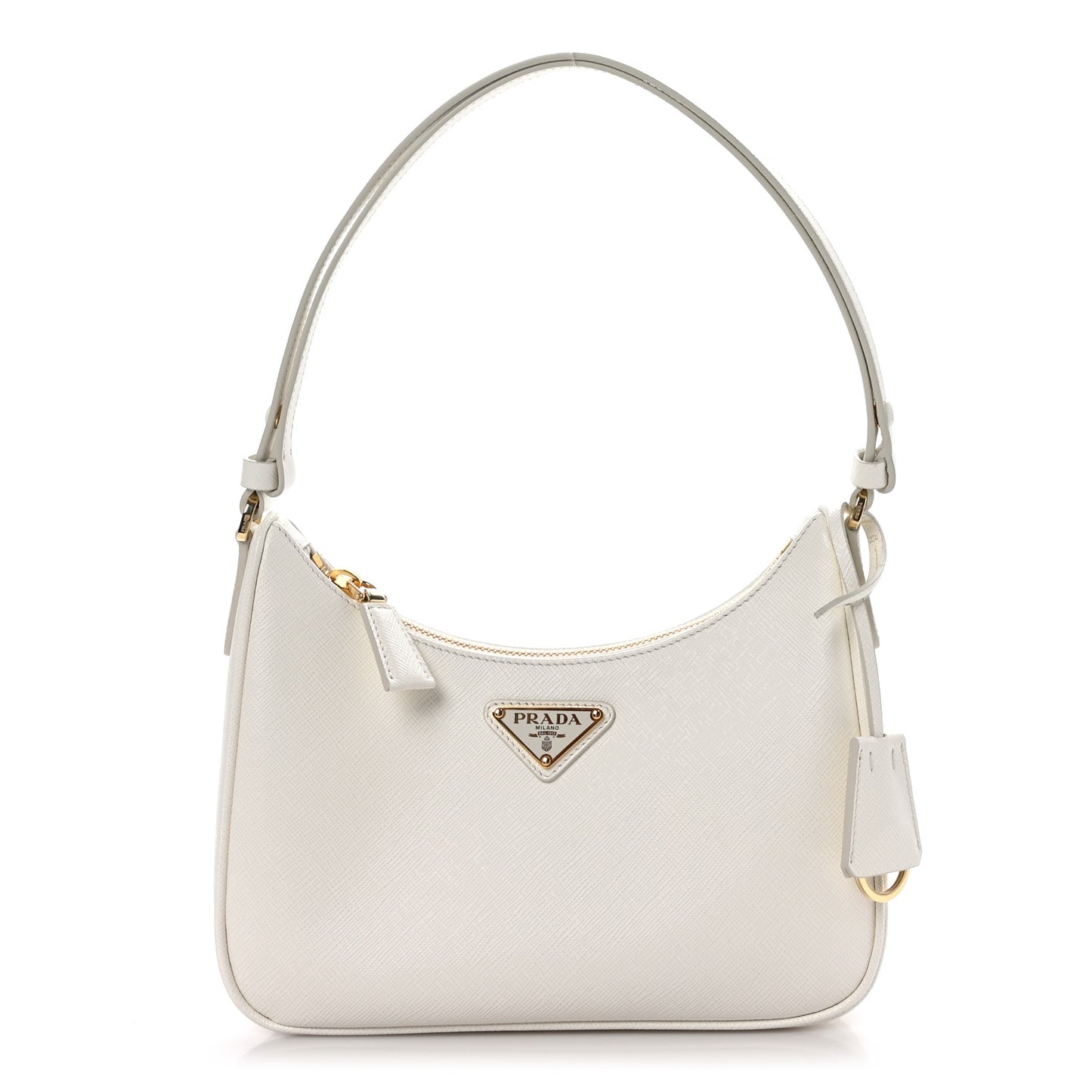 Saffiano Lux Mini Re-Edition Shoulder Bag White