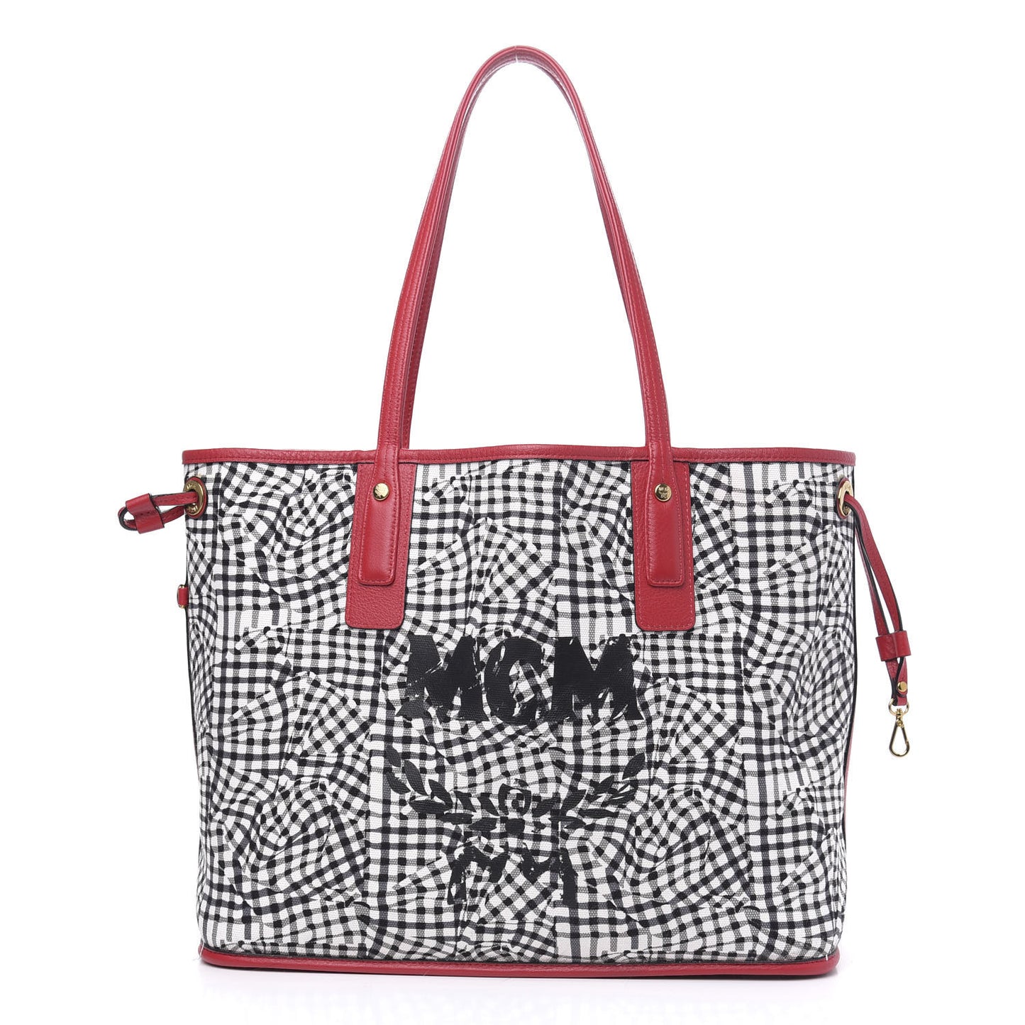 Visetos Medium Liz Reversible Shopper Tote Ruby Red