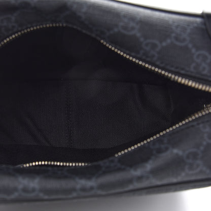 Gucci GG Supreme Monogram Selleria Calfskin Square Messenger Bag Black 5 of 9
