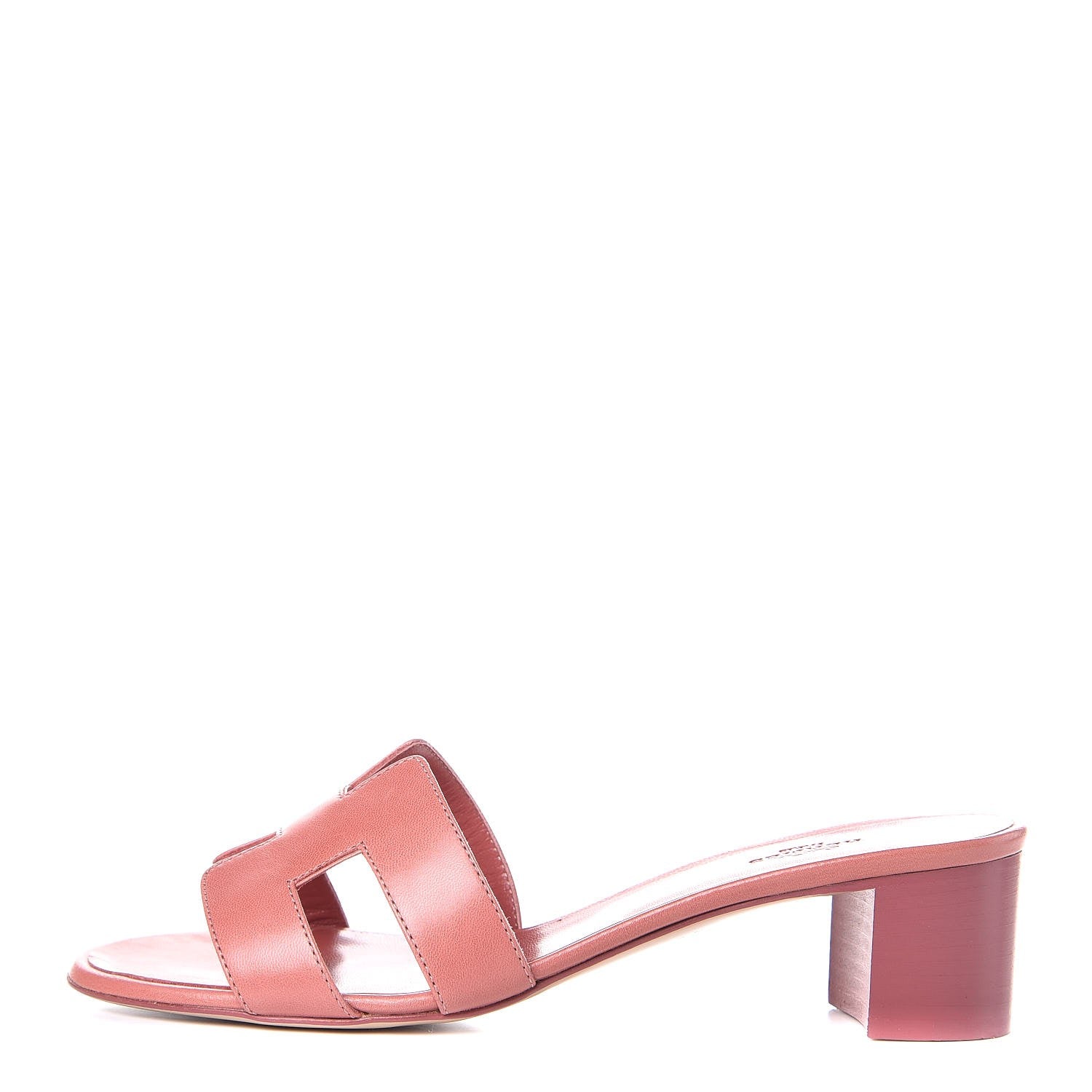 Hermes Nappa Oasis Sandals 38 Rouge Blush 1 of 8