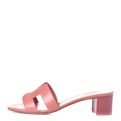 Hermes Nappa Oasis Sandals 38 Rouge Blush 1 of 8