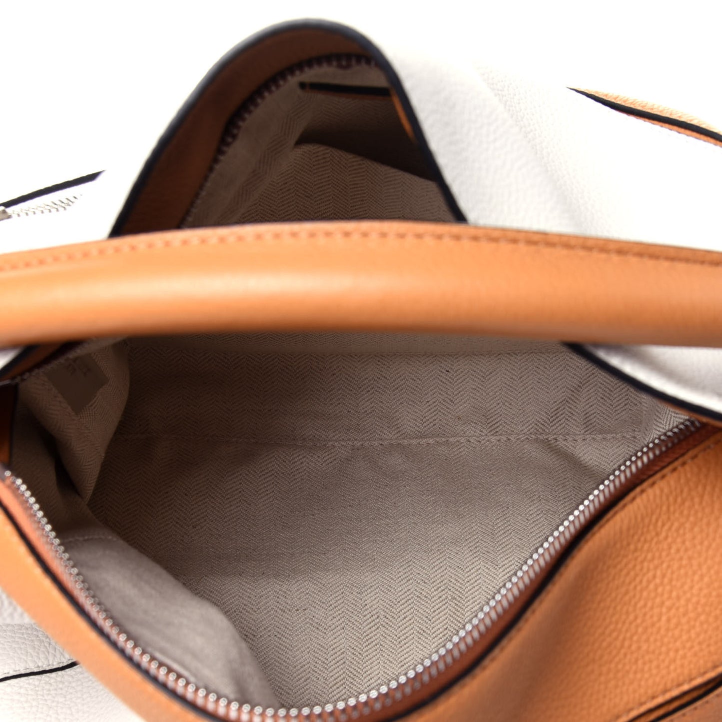 Calfskin Medium Puzzle Bag Tan Soft White