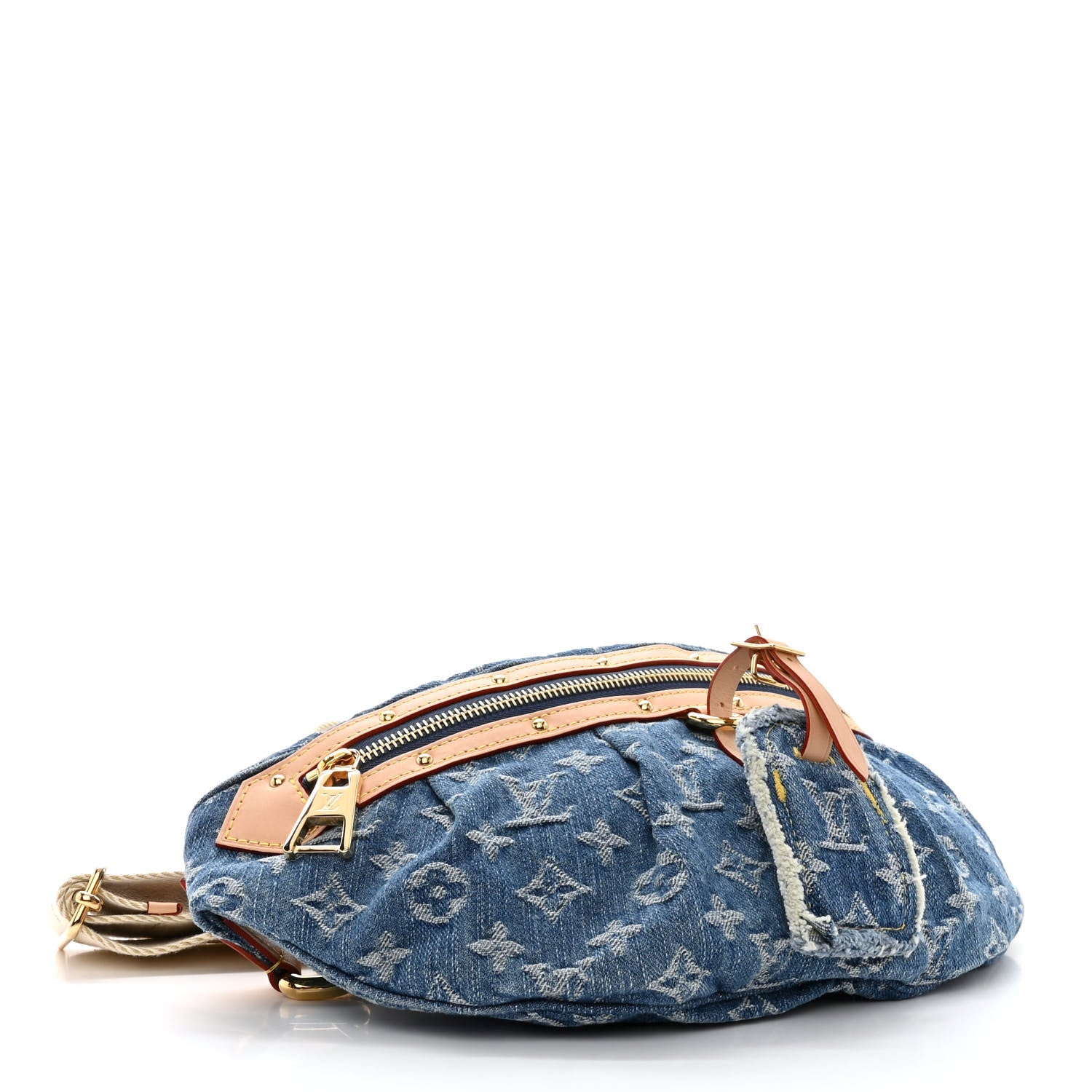 Louis Vuitton Monogram Denim High Rise Bumbag Blue 4 of 10