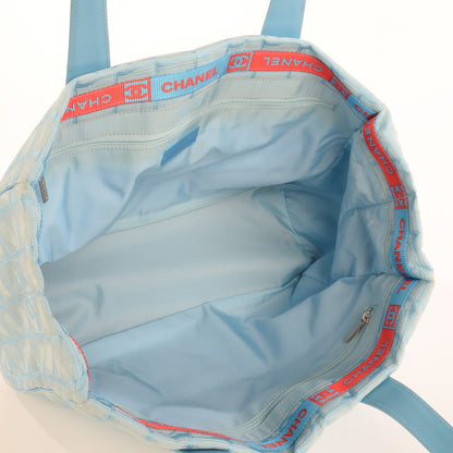 Chanel Nylon Medium Travel Tote Blue 8 of 8