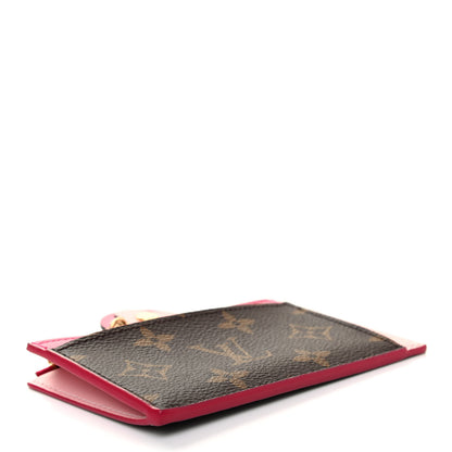 Louis Vuitton Monogram Blooming Flowers Zipped Card Holder Hot Pink Rose Ballerine 4 of 7