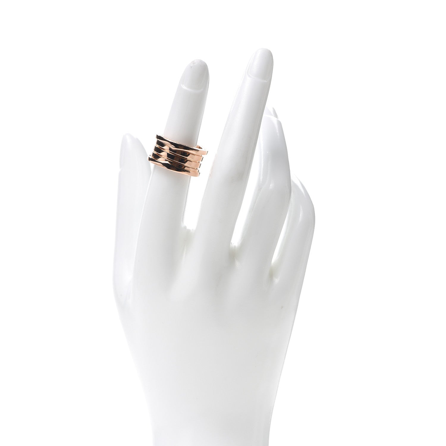 Bulgari 18K Rose Gold B.Zero1 Four-Band Ring 2 of 6