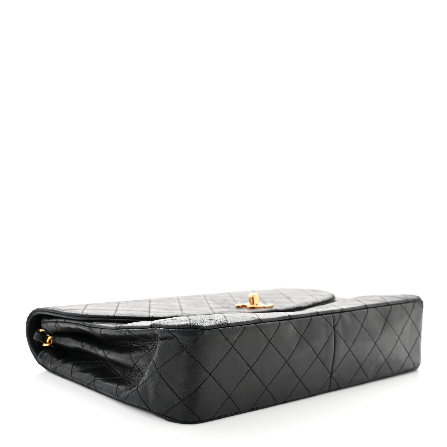 Chanel Lambskin Quilted Medium Single Flap Black 4 of 11