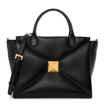 Valentino Garavani Nappa Medium One Stud Handbag Black 1 of 16