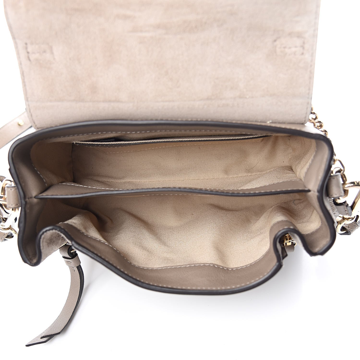 Chloe Calfskin Mini Faye Day Shoulder Bag Motty Grey 5 of 9