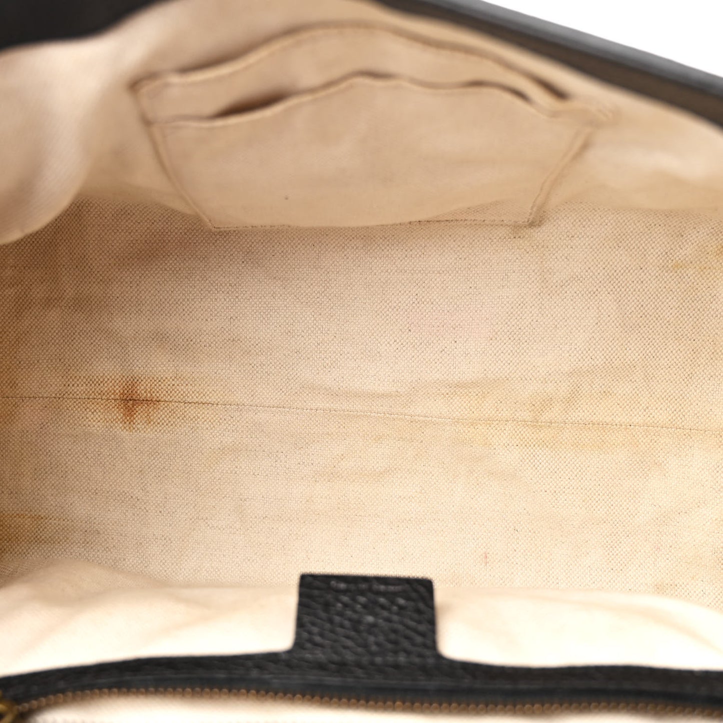 Calfskin Small GG Marmont Top Handle Bag Black