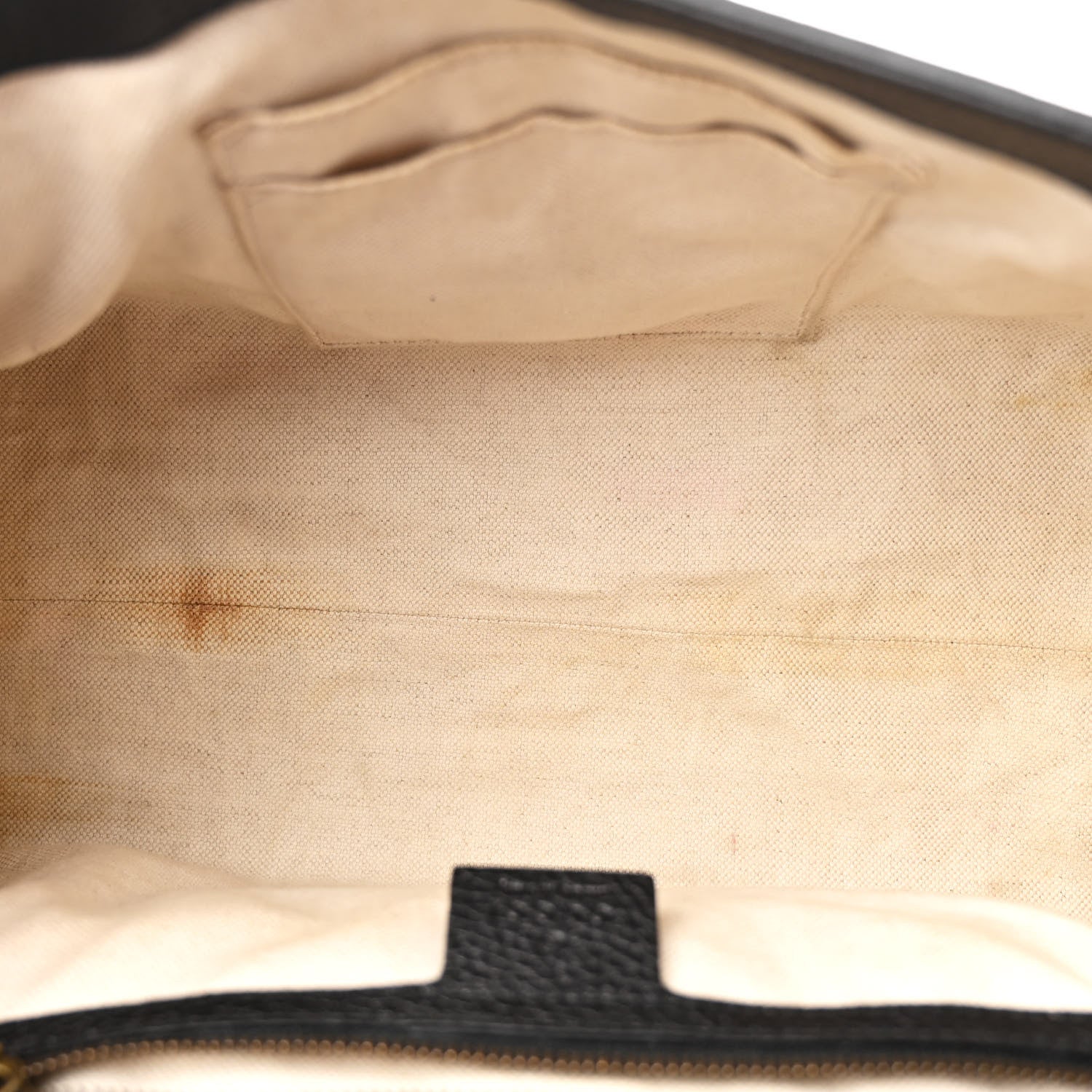 Gucci Calfskin Small GG Marmont Top Handle Bag Black 5 of 10