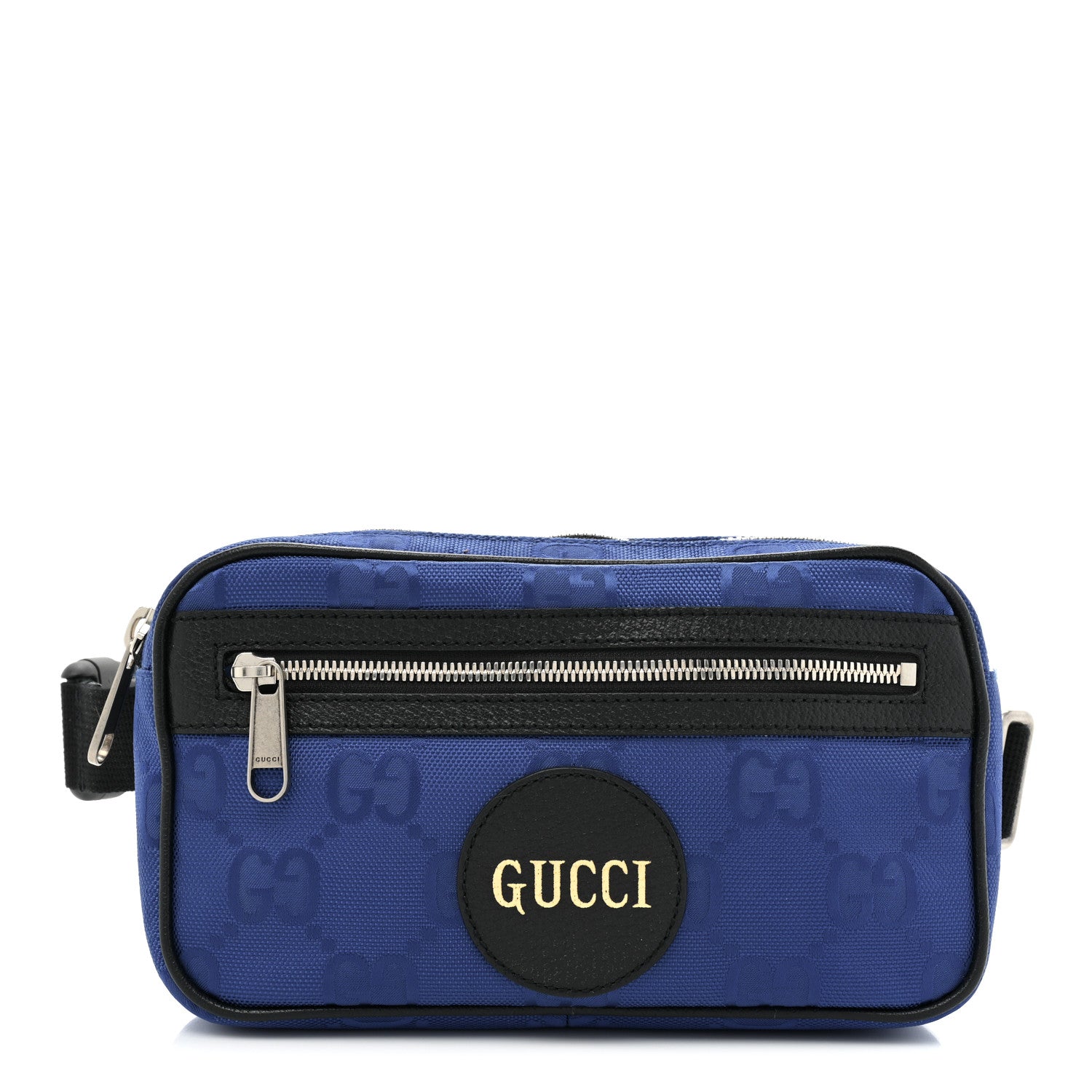Gucci Econyl Nylon Monogram Off The Grid Belt Bag Guilted Blue Black 1 of 10