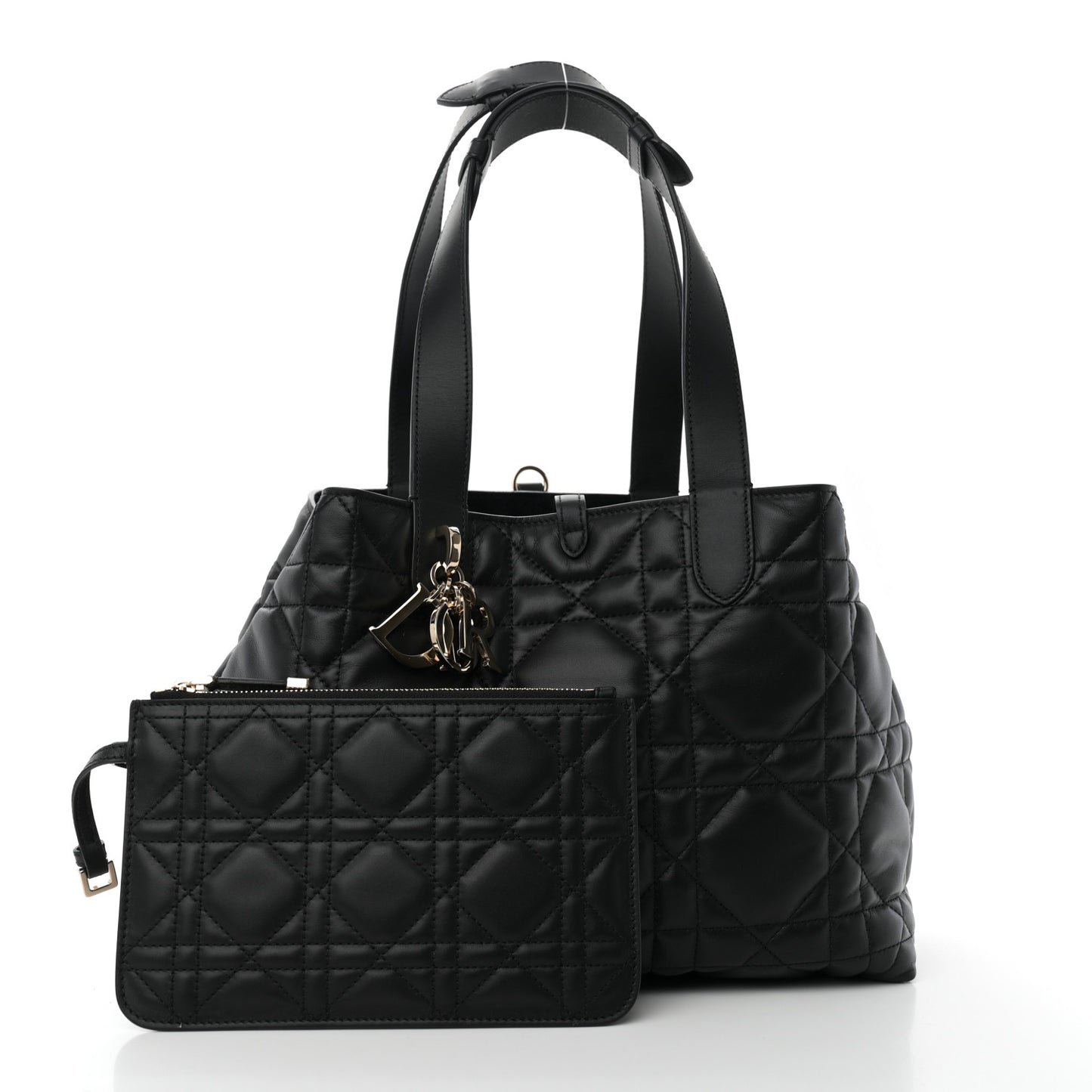 Calfskin Macrocannage Medium Toujours Black