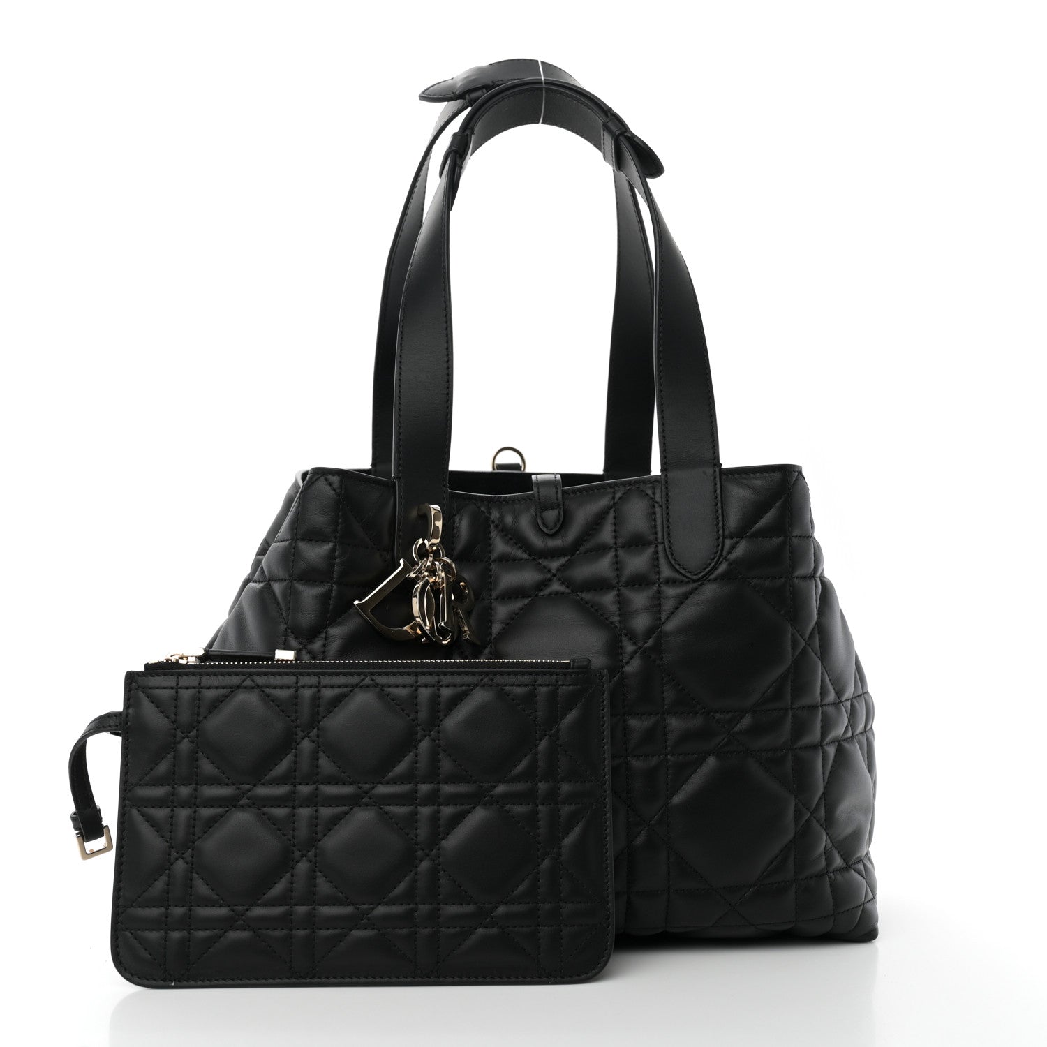 Christian Dior Calfskin Macrocannage Medium Toujours Black 3 of 11