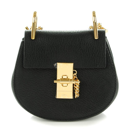 Chloe Grained Lambskin Nano Drew Shoulder Bag Black 1 of 6