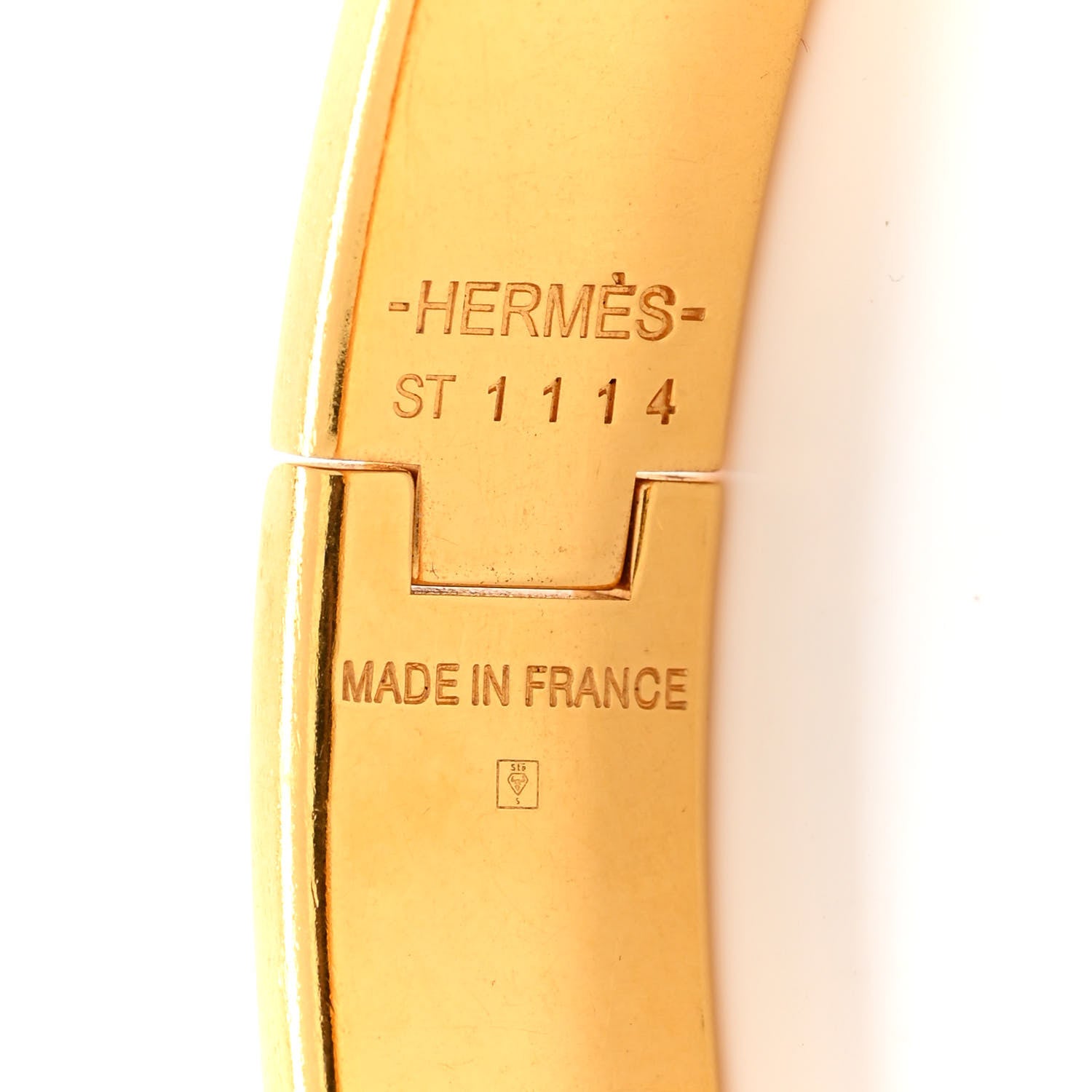 Hermes Enamel Narrow Clic Clac H Bracelet PM White 4 of 4