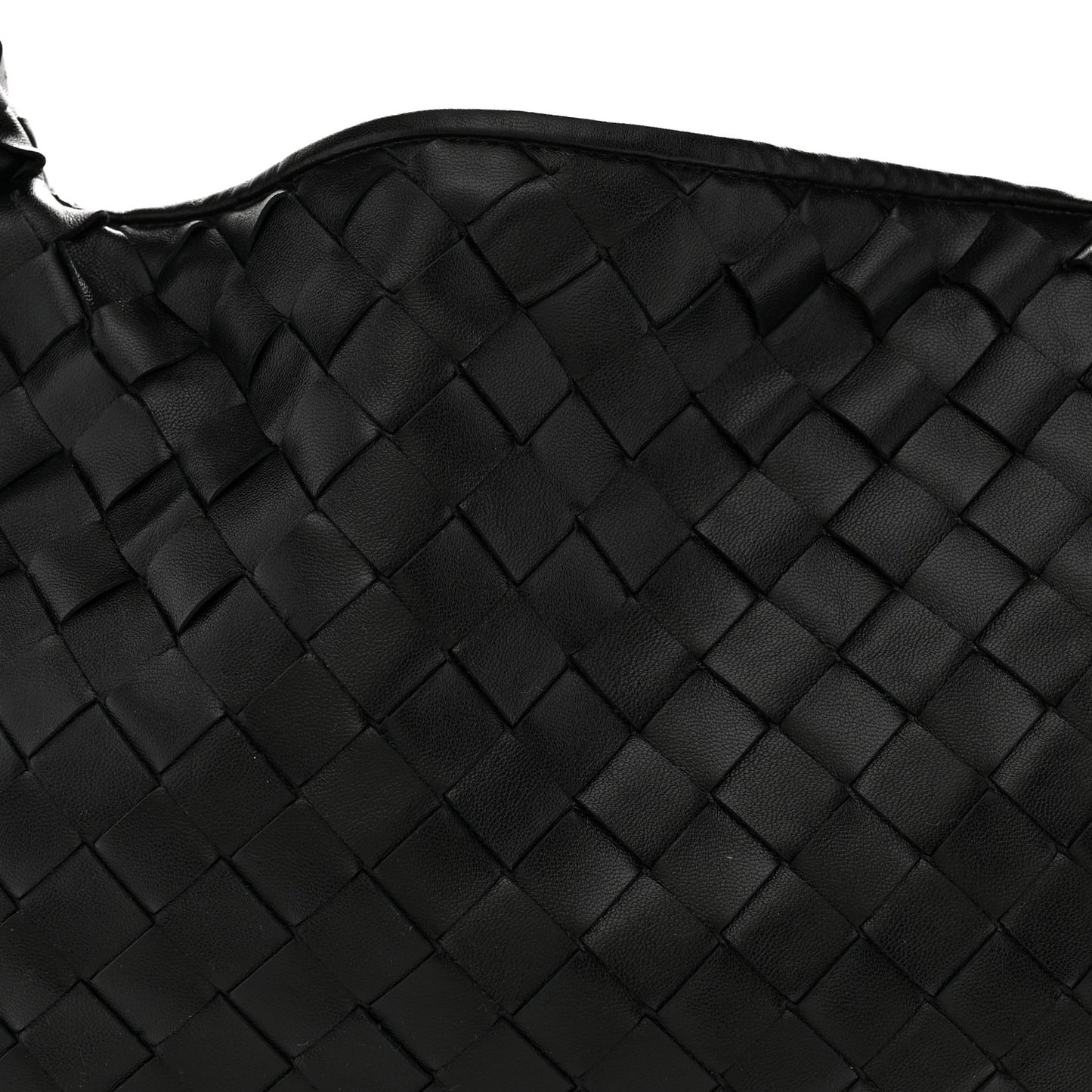 Calfskin Intrecciato Small Hop Black