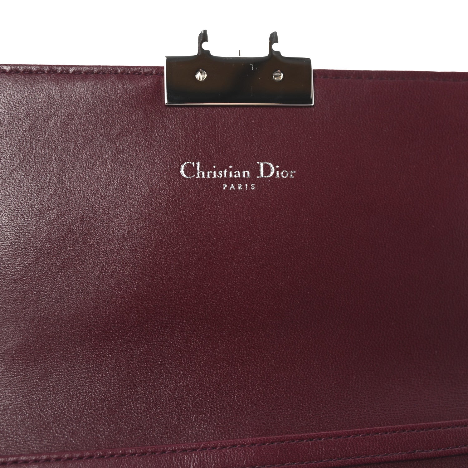 Christian Dior Lambskin Cannage Miss Dior Promenade Pouch Plum 6 of 11