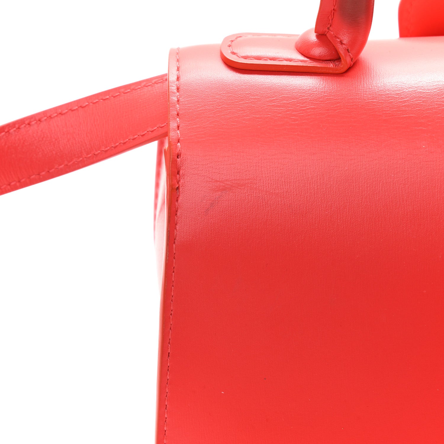 Delvaux Box Calfskin Mini Brillant Satchel Coral 12 of 13