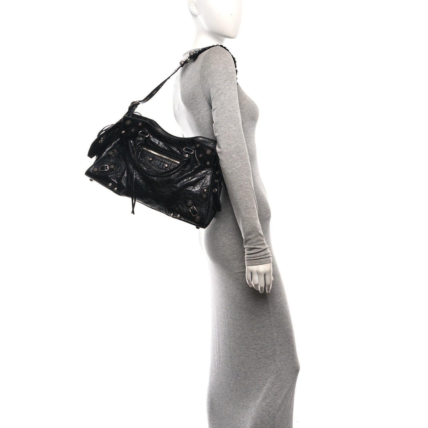 Balenciaga Agneau Arena Neo Cagole City Handbag Black 2 of 11