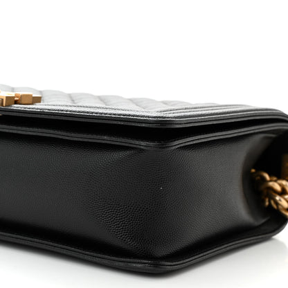Chanel Caviar Quilted New Medium Boy Flap Black 10 of 10