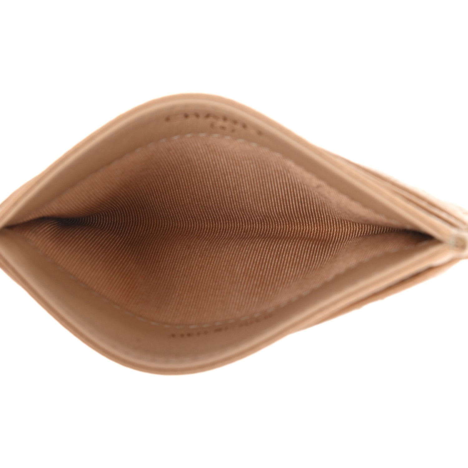 Chanel Caviar Quilted Card Holder Beige 5 of 8