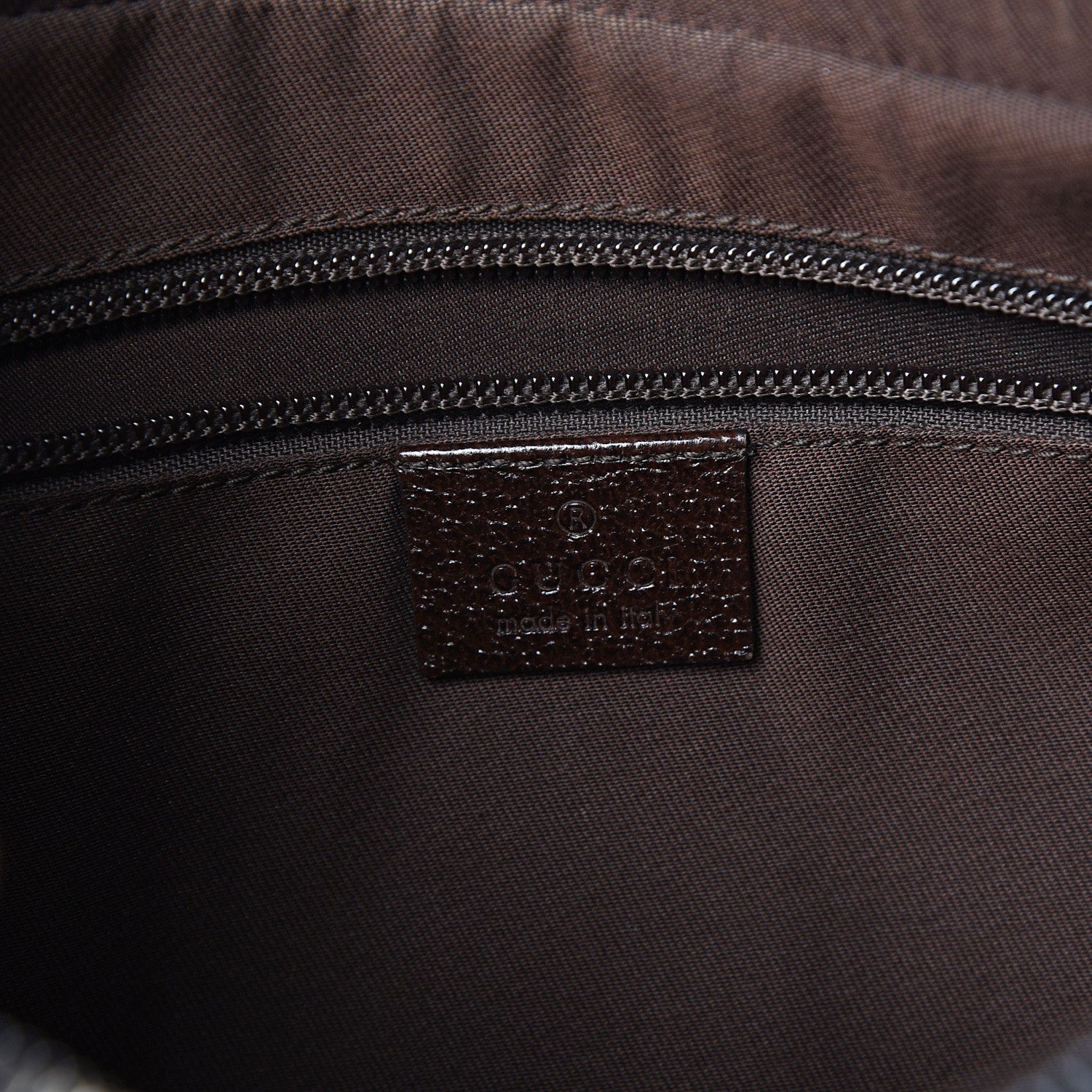 Gucci Monogram Medium Half Moon Hobo Dark Brown 9 of 12