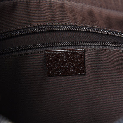 Gucci Monogram Medium Half Moon Hobo Dark Brown 9 of 12