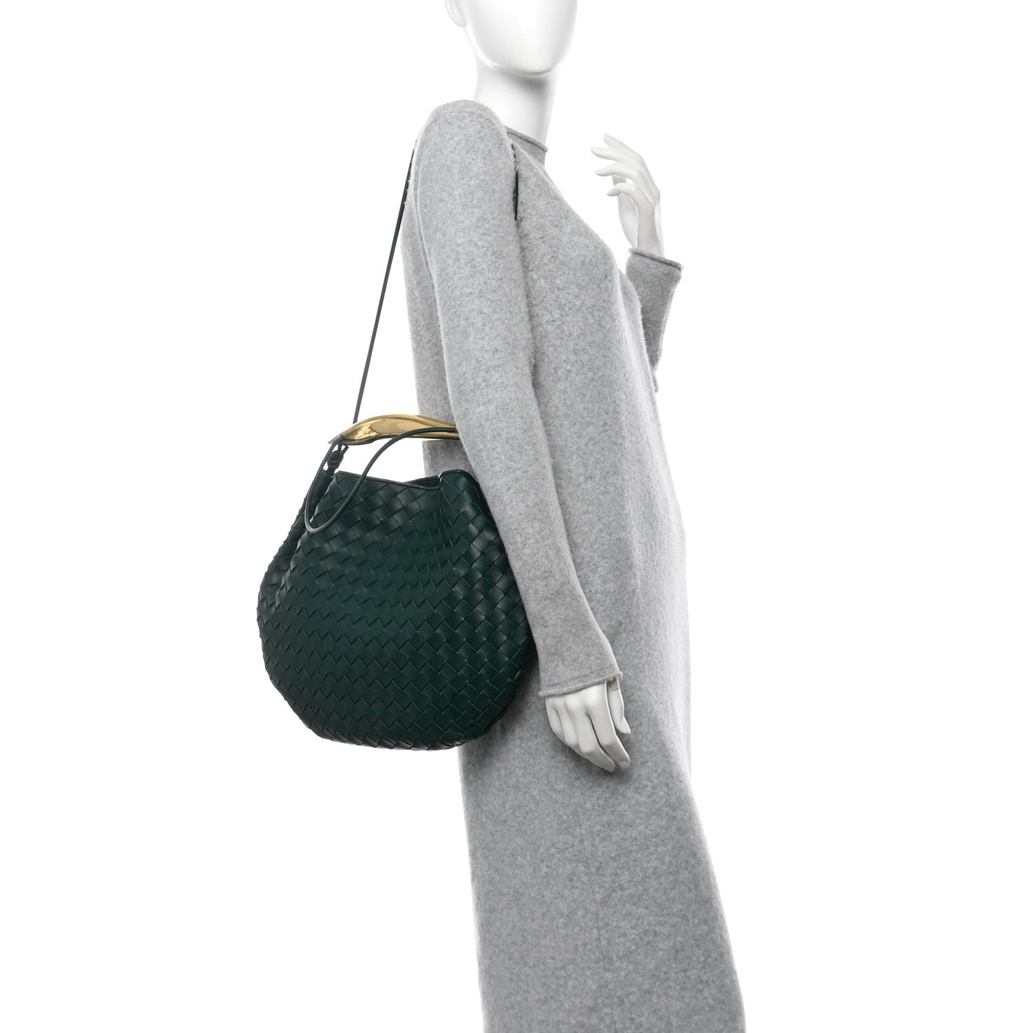 Bottega Veneta Nappa Intrecciato Medium Sardine Bag Emerald Green 2 of 11