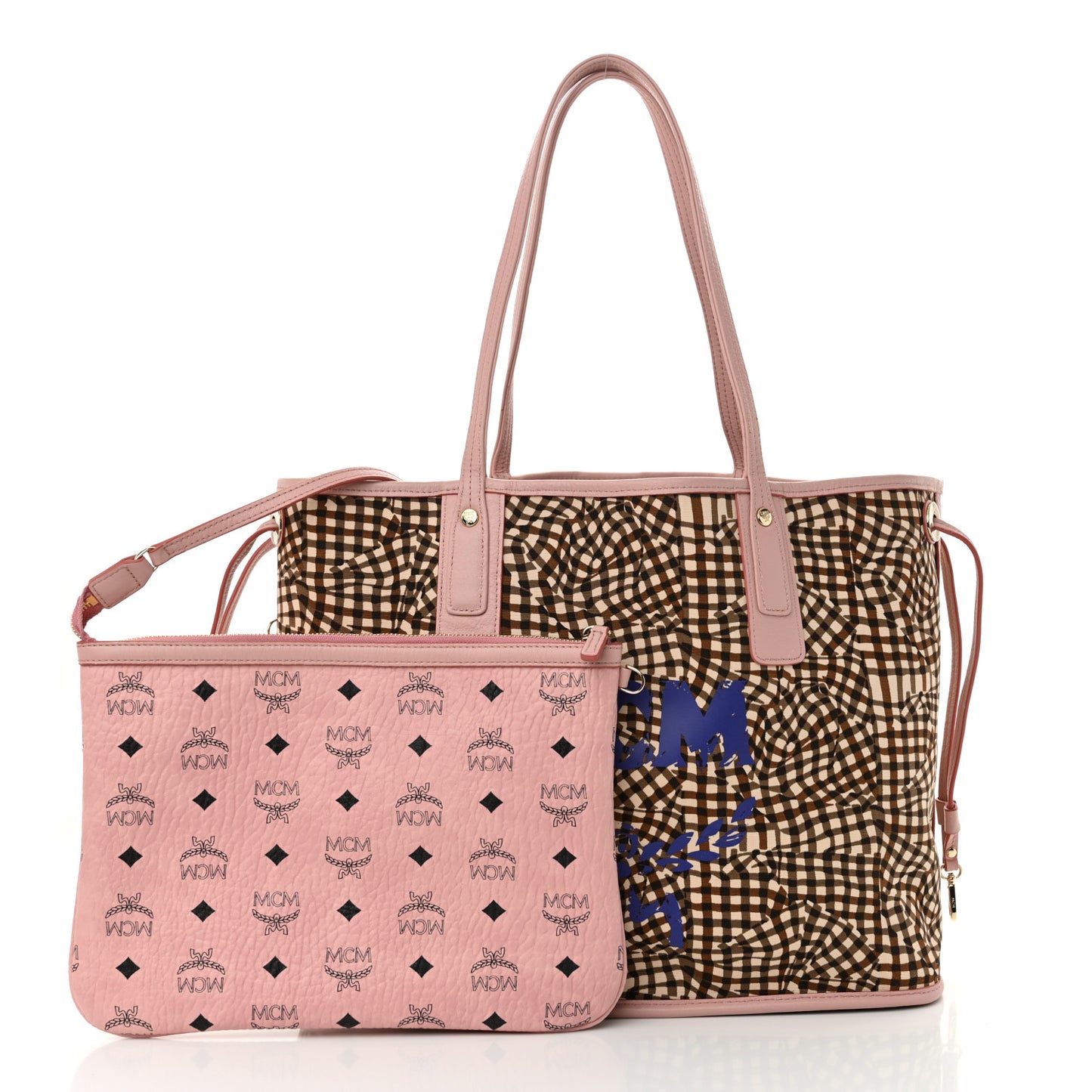 Visetos Medium Liz Reversible Shopper Tote Soft Pink