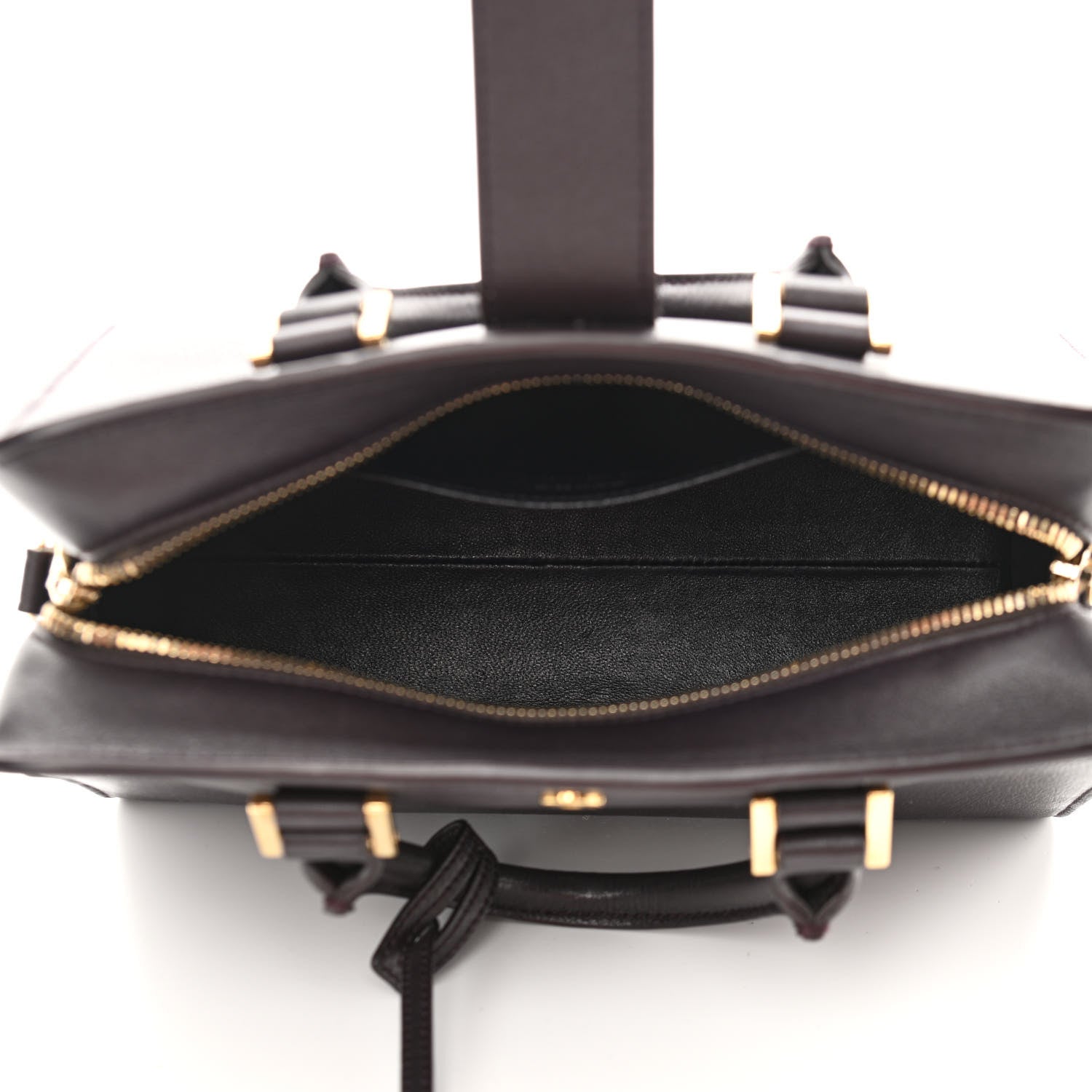 Saint Laurent Calfskin Monogram Baby Cabas Brown 5 of 10