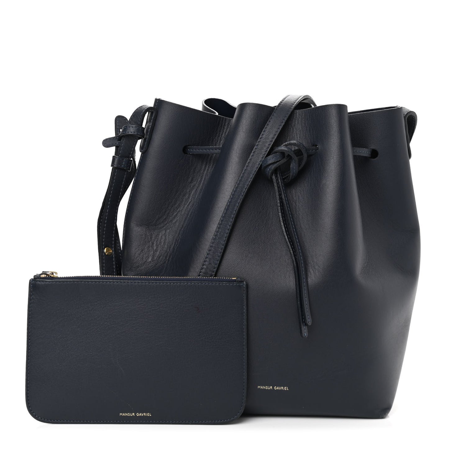 Calfskin Bucket Bag Blu