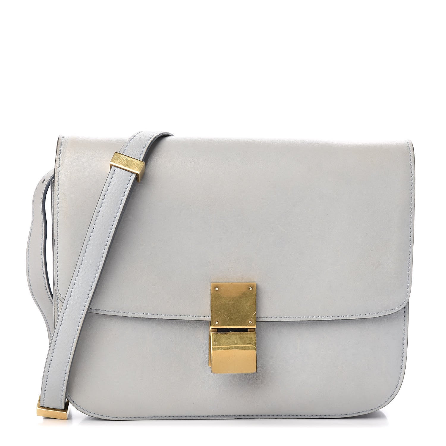 Celine Box Calfskin Medium Classic Box Flap Bag Sky 1 of 12